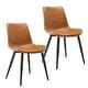 preview thumbnail 88 of 103, LUE BONA Modern Industrial Counter Stools Faux Leather Upholstered Counter Height Bar tools with Back
