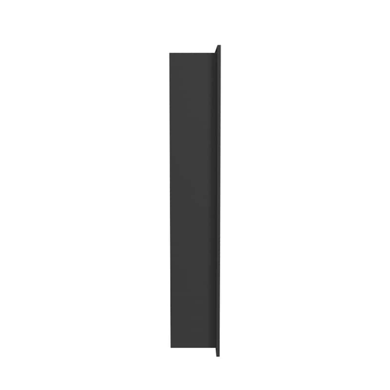 12-in x 24-in Ultra-thin Frame Recessed 2-Section Stainless Steel Shower Niche Gun Metal Black