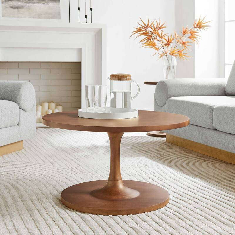 Lina 30" Round Wood Coffee Table