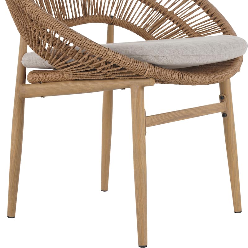 Christopher Knight Home - James Patio Iron Dinning Chairs (Set of 2)