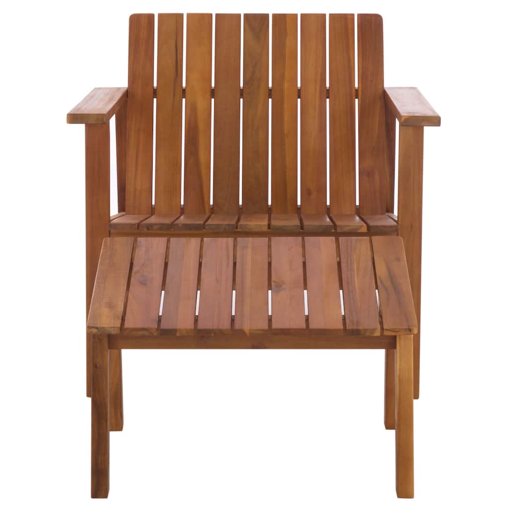 SAFAVIEH Outdoor Living Fallon Chair and Ottoman Set - 29"W x 31"D x 29"H