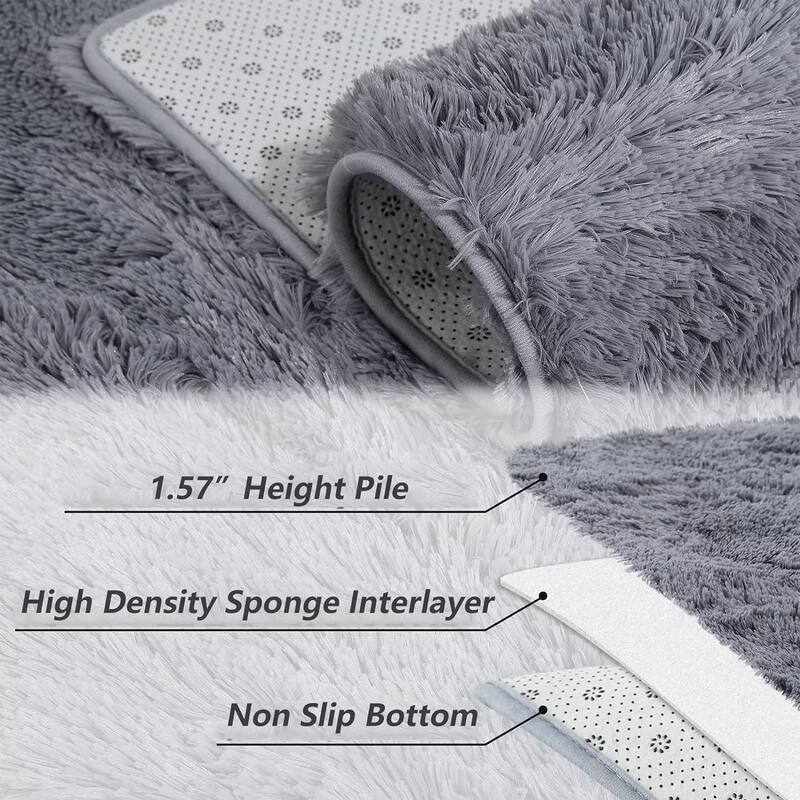 Garvee Shag Fluffy Area Rug Modern Indoor Plush Shaggy Carpet