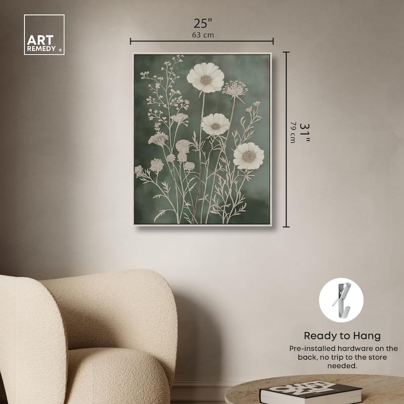 Airy Green Garden Canvas by Art Remedy