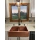 preview thumbnail 6 of 13, Adams Copper 33" Double Bowl Farmhouse Apron Front Undermount Kitchen Sink