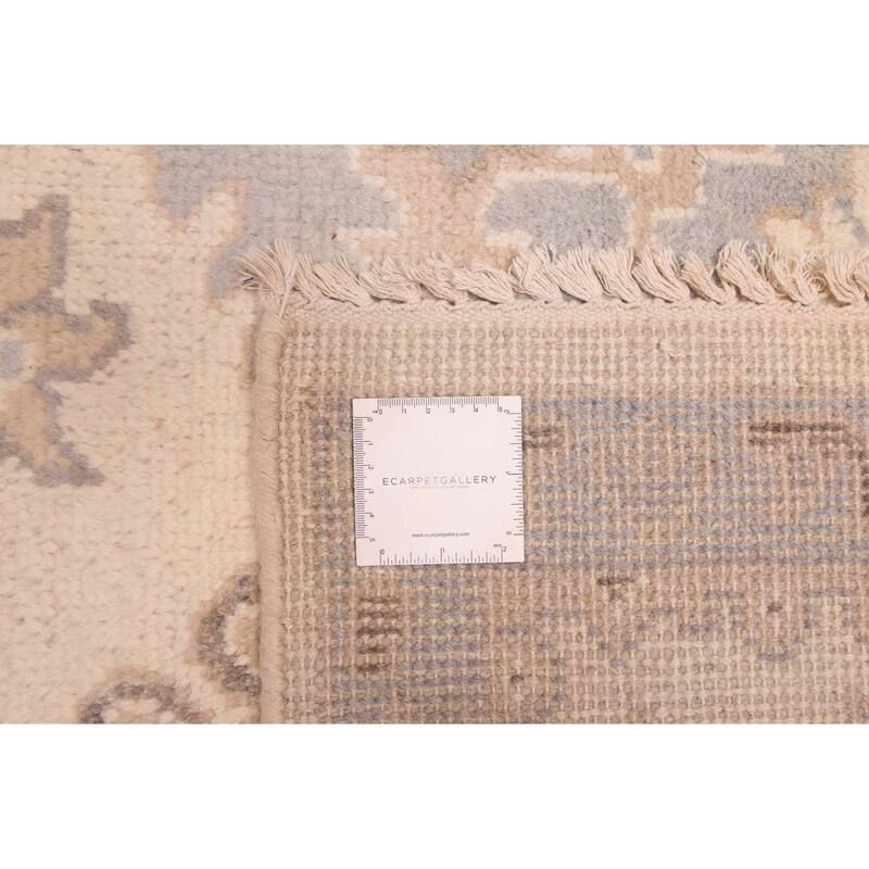 ECARPETGALLERY Hand-knotted Royal Oushak Cream Wool Rug - 9'0 x 11'6