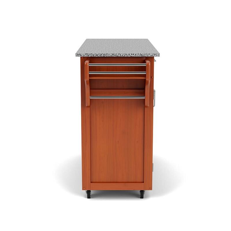 Homestyles Create-A-Cart Brown Wood Kitchen Cart - 49" x 18" x 35"