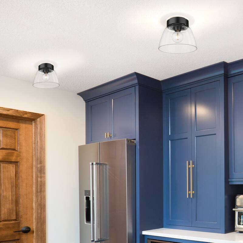 Golden Lighting 0314-FM10 CLR Remy 10" Wide Flush Mount Ceiling
