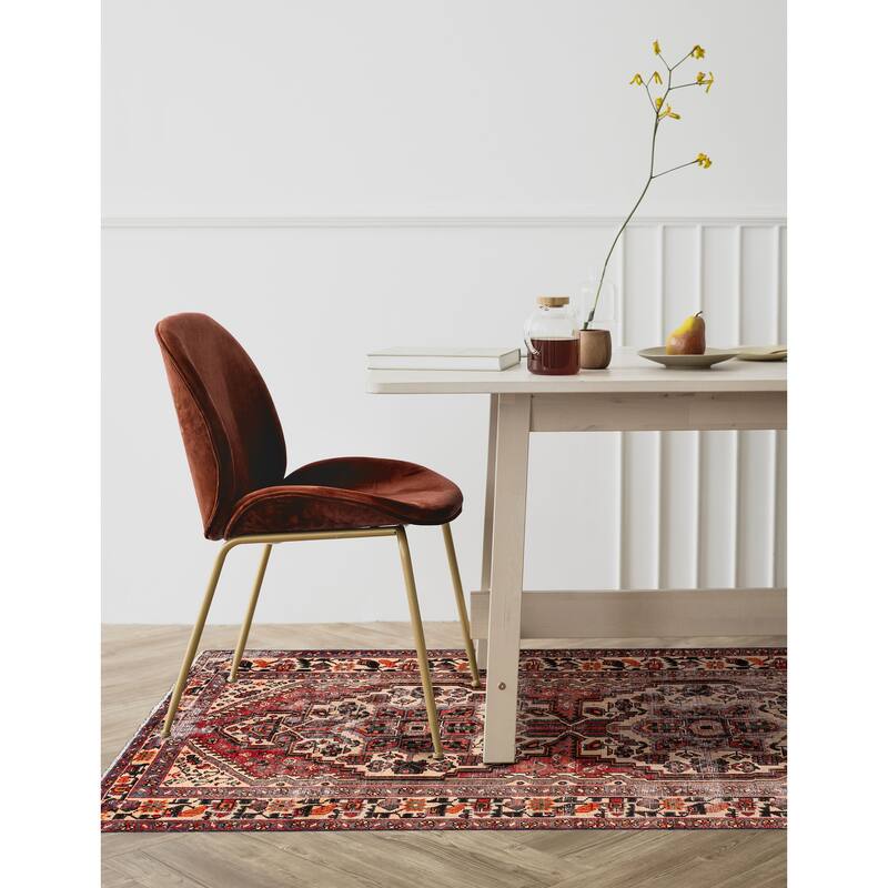 ECARPETGALLERY Hand-knotted Konya Anatolian Red Wool Rug - 4'11 x 9'8