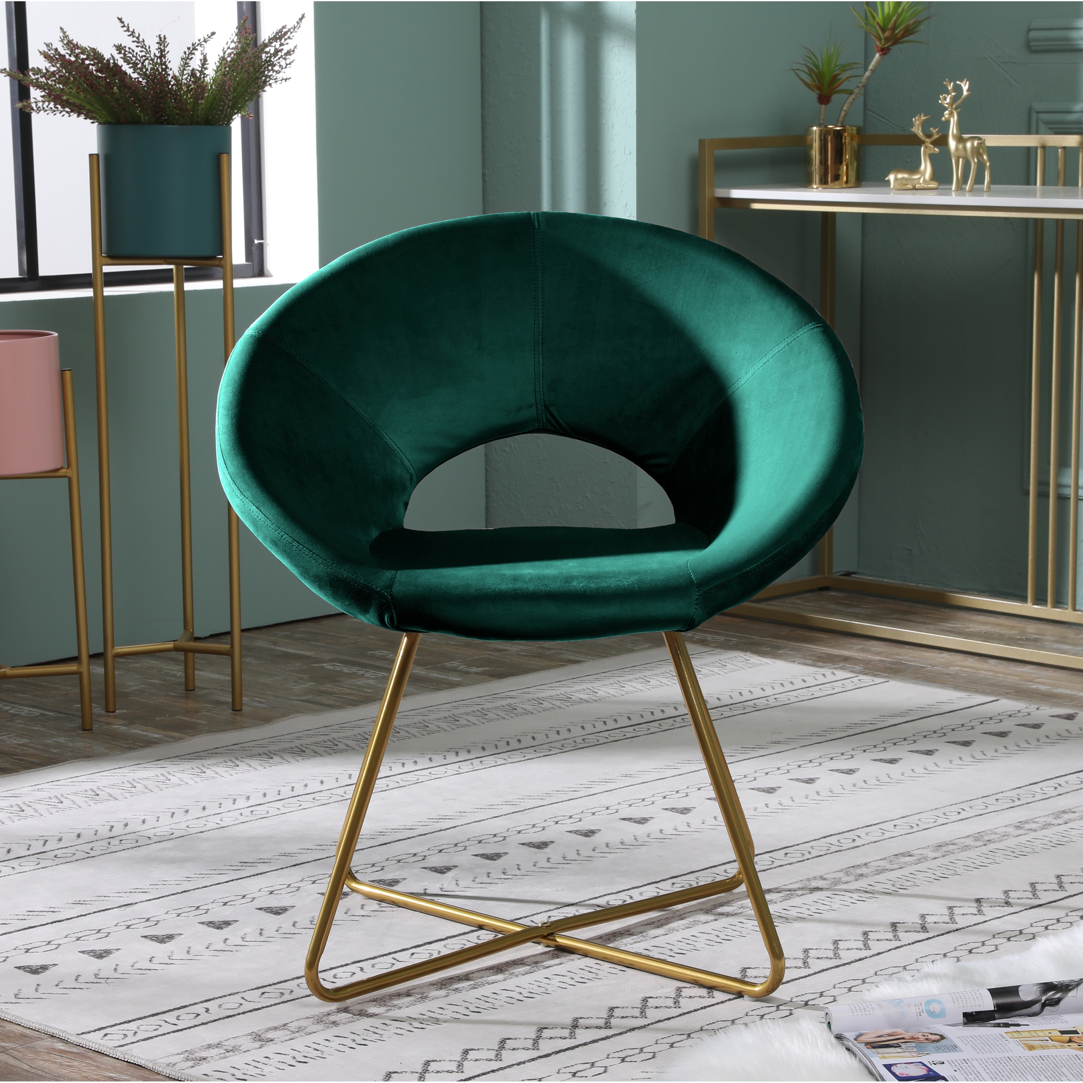 Silver orchid murray velvet clearance upholstered accent chair