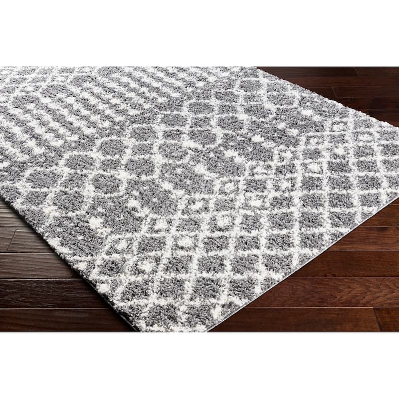 Jai Moroccan Stripe Plush Area Rug