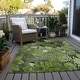 preview thumbnail 92 of 135, Machine Washable Indoor/ Outdoor Modern Floral Chantille Rug