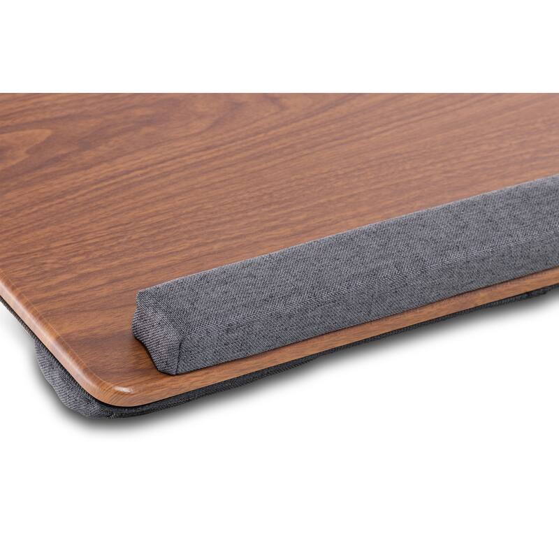 Husband Pillow - Bed Tray Desk, Adjustable Hard Wood PVC Desktop Lap Desk, Foldable Laptop Tray for Sofa Couch Floor, Large
