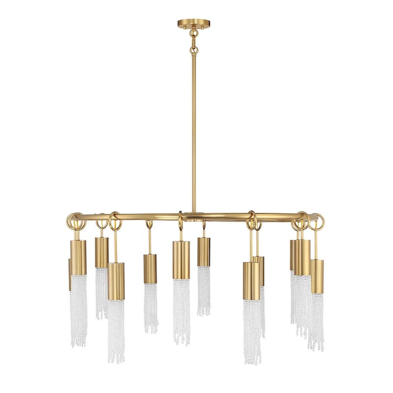 Warm Brass 12 Light Chandelier from the Chelsea Collection - Warm Brass