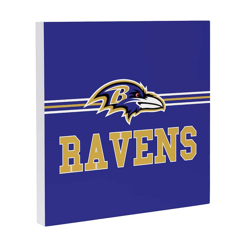 Baltimore Ravens Wooden Door Decor Wall Sign - Multi-Color