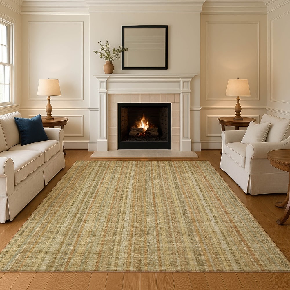 Premium Washable Super Soft Striped Mayfield Rug