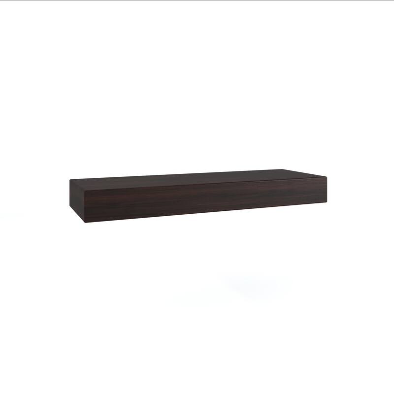 Aru OptiAREA Floating Teak Wall Shelf - Mocha - 18" Wide