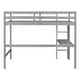 preview thumbnail 90 of 91, Modern Solid Wood Loft Bed with Built-in Desk, Safety Ladder