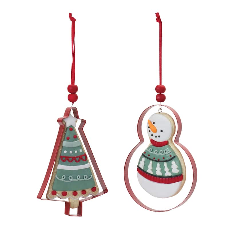 Metal Cookie Cutter Ornament (Set of 12)