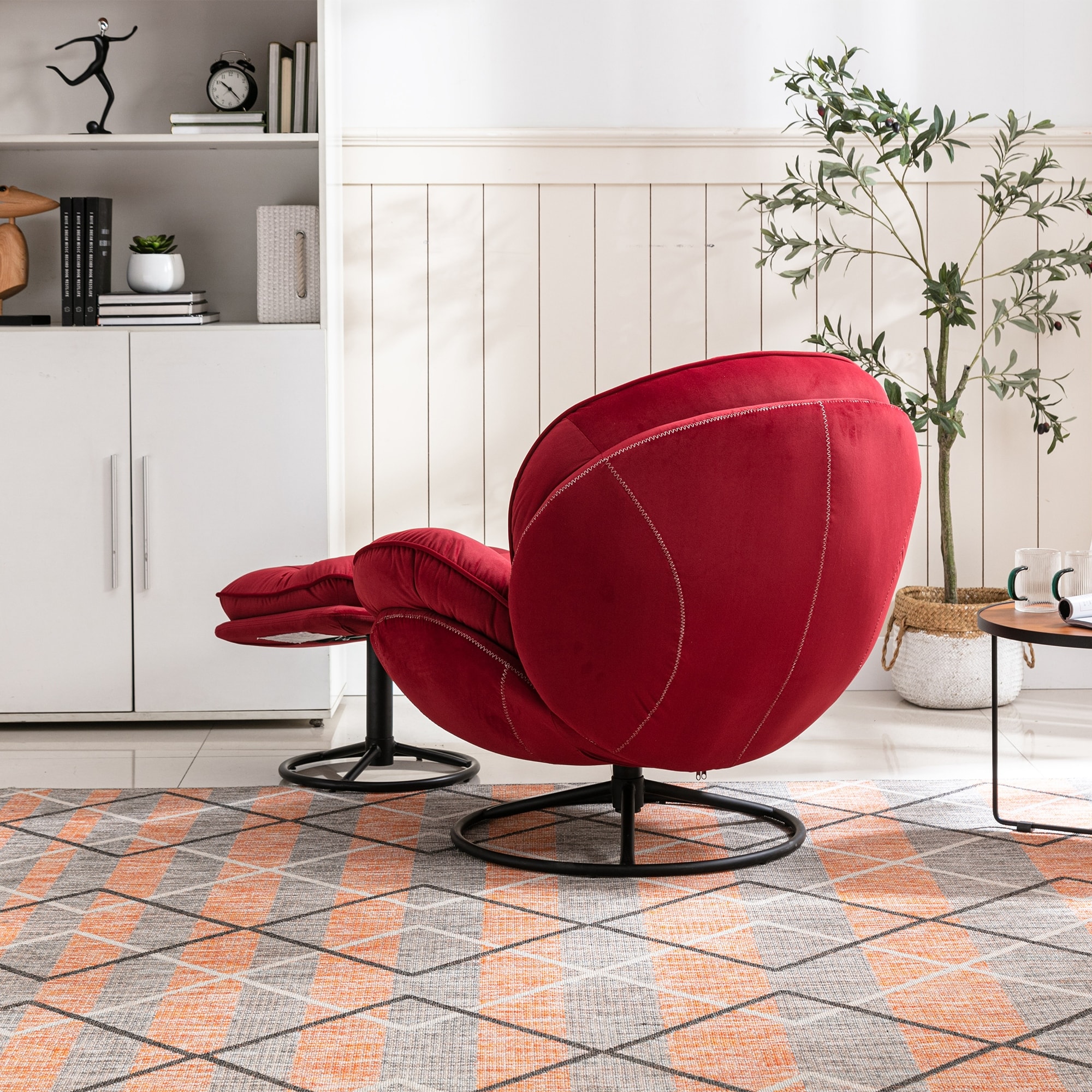 Chaise lounge sale footstool