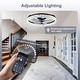 preview thumbnail 7 of 59, Low Profile Ceiling Fan with Light: 20-16 Inch, App Remote Control, Dimmable 3 CCT LED, 6 Wind Speeds, Ultra Quiet