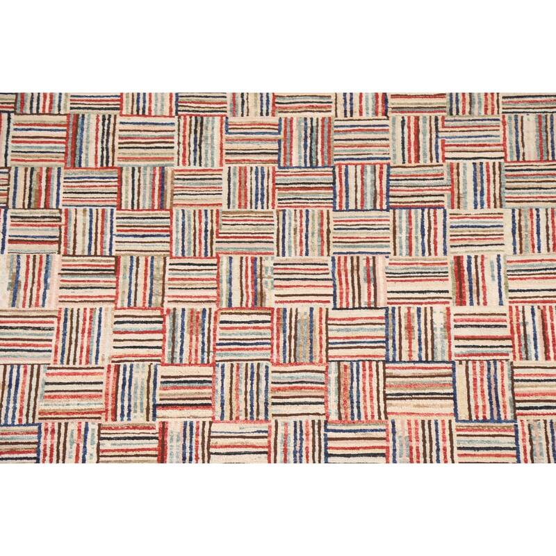 Gabbeh Kashkoli Area Rug Wool Hand-knotted Contemporary Foyer Carpet - 4'7" x 6'3"