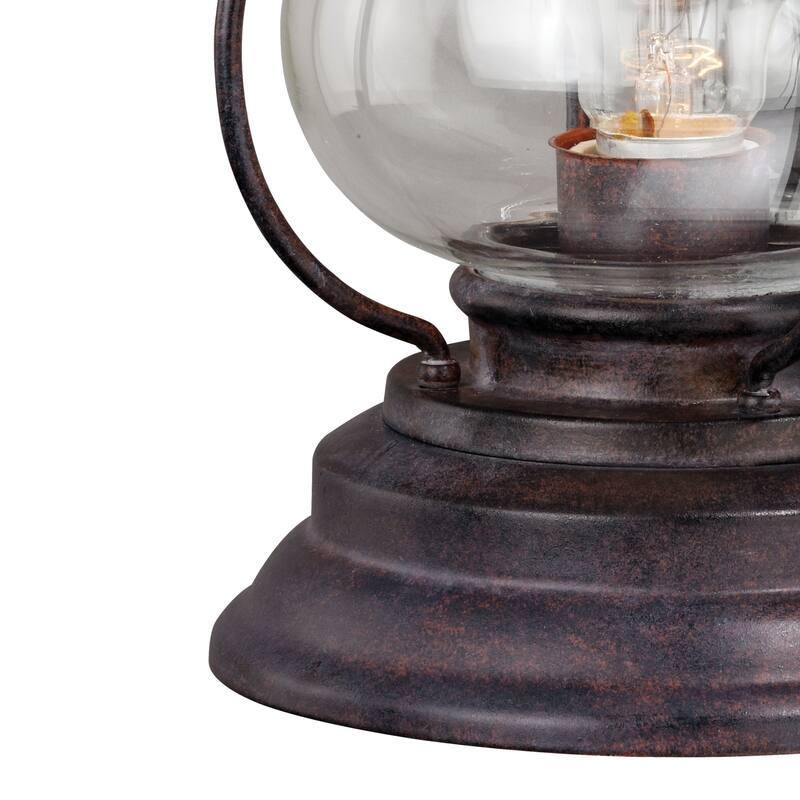 Vaxcel Lighting Dockside 1 Light Outdoor Wall Sconce with Clear Glass