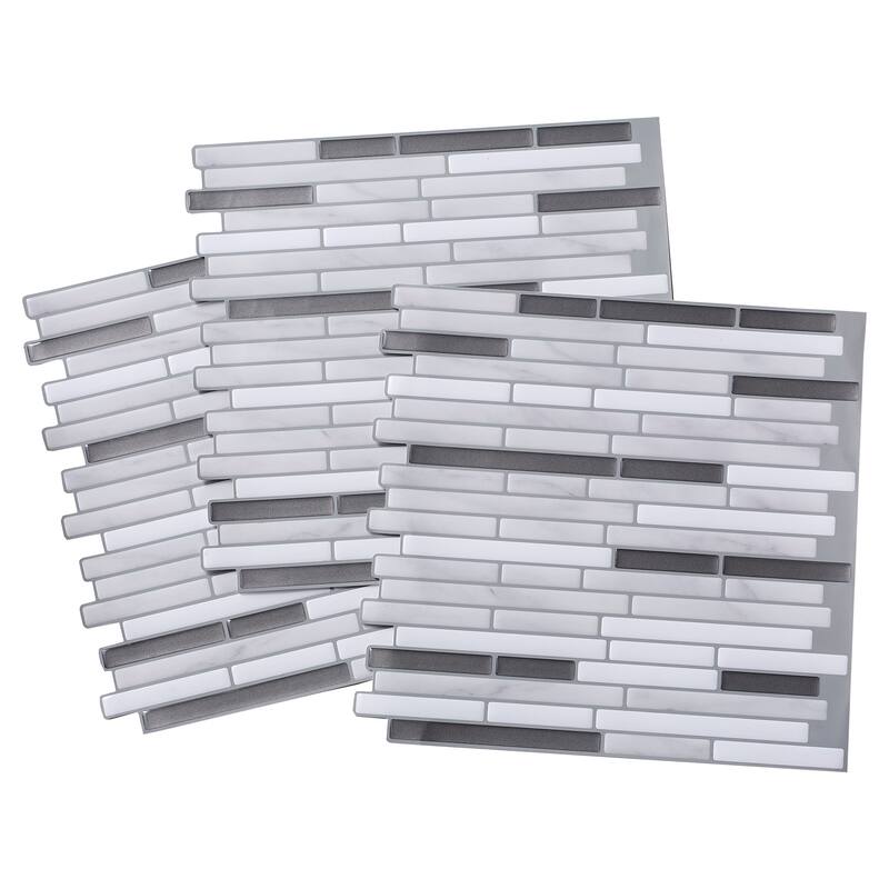Tack Tile Peel & Stick Vinyl Backsplash (pack of 3)