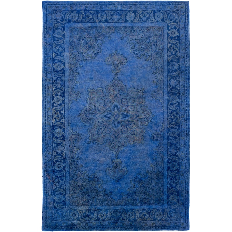 Hand-Tufted Linhope Medallion Wool Area Rug