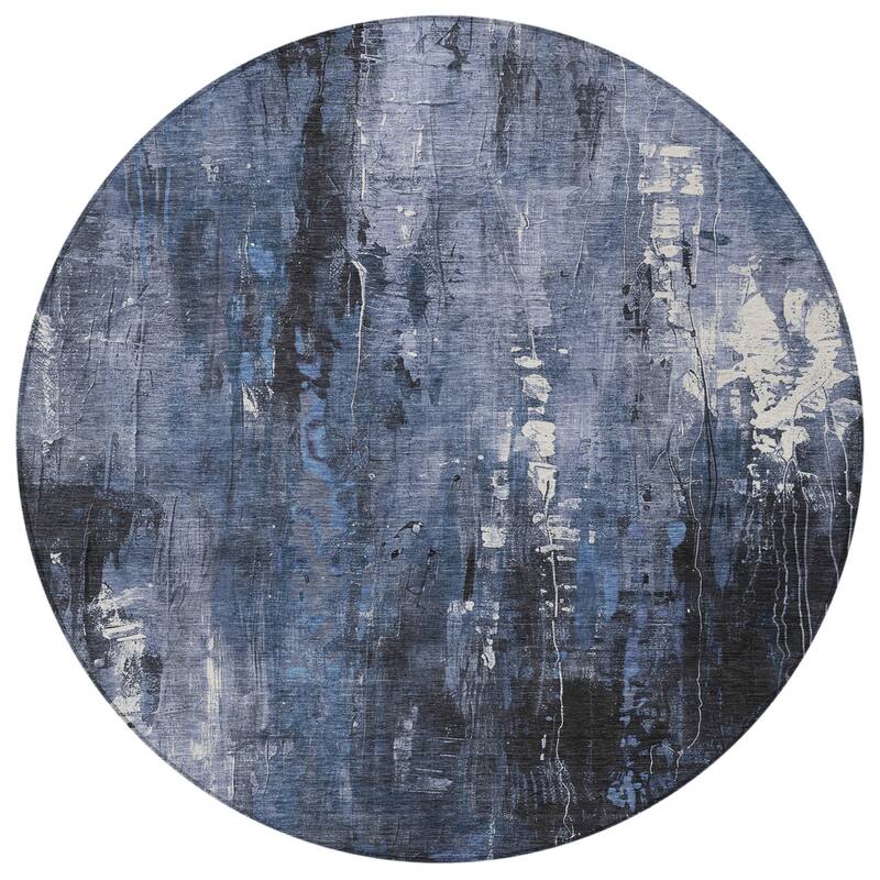 HomeRoots Abstract Transitional Rectangle Outdoor Rug