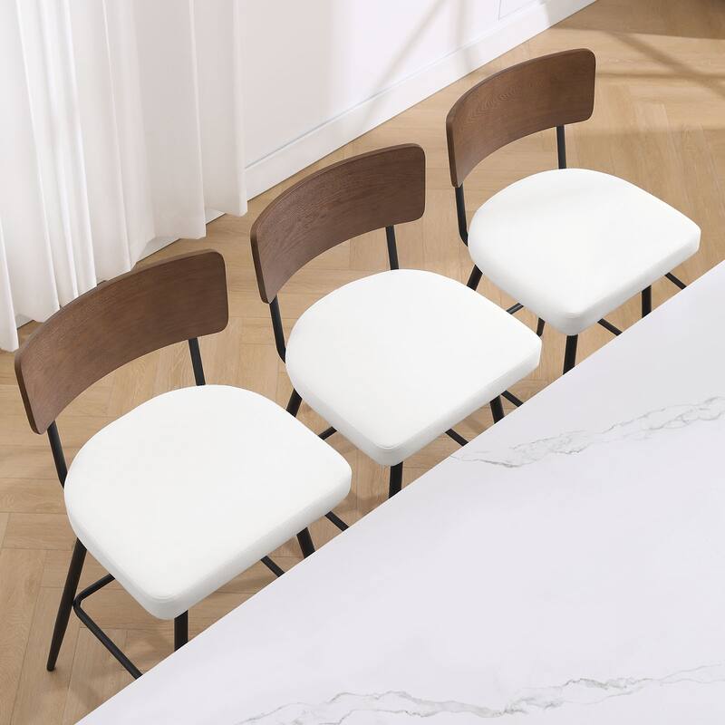 Faux Leather Upholstered Swivel Counter/Bar Stools Set of 2/3/4