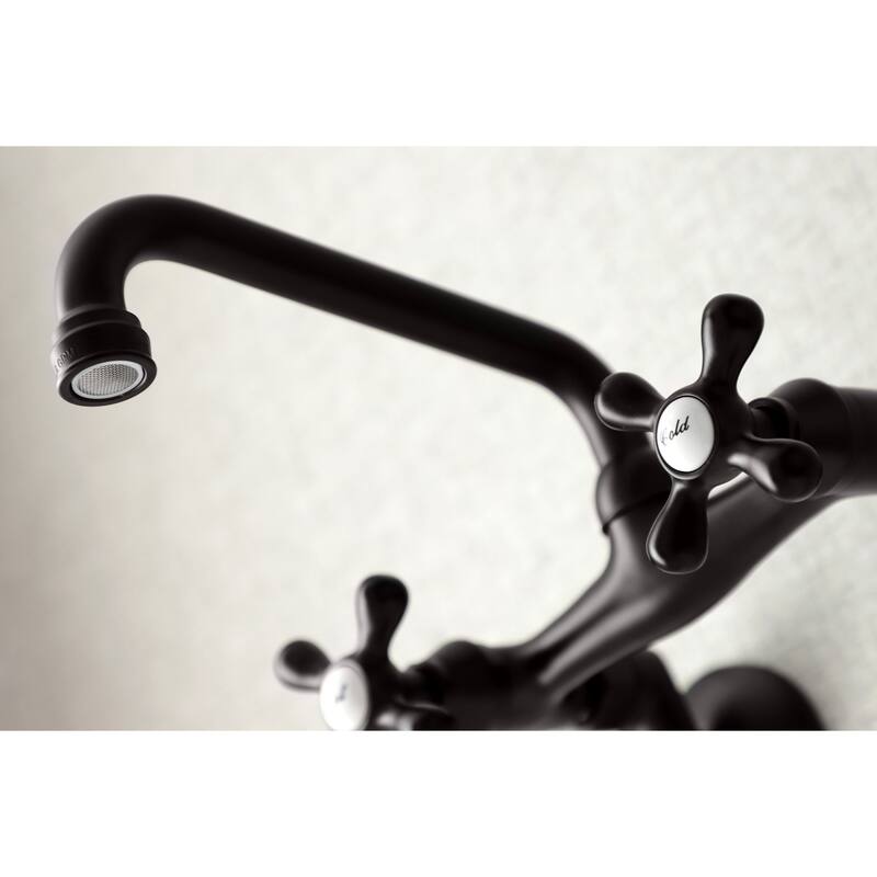 Traditional Two Handle Wall Mount Kitchen Faucet