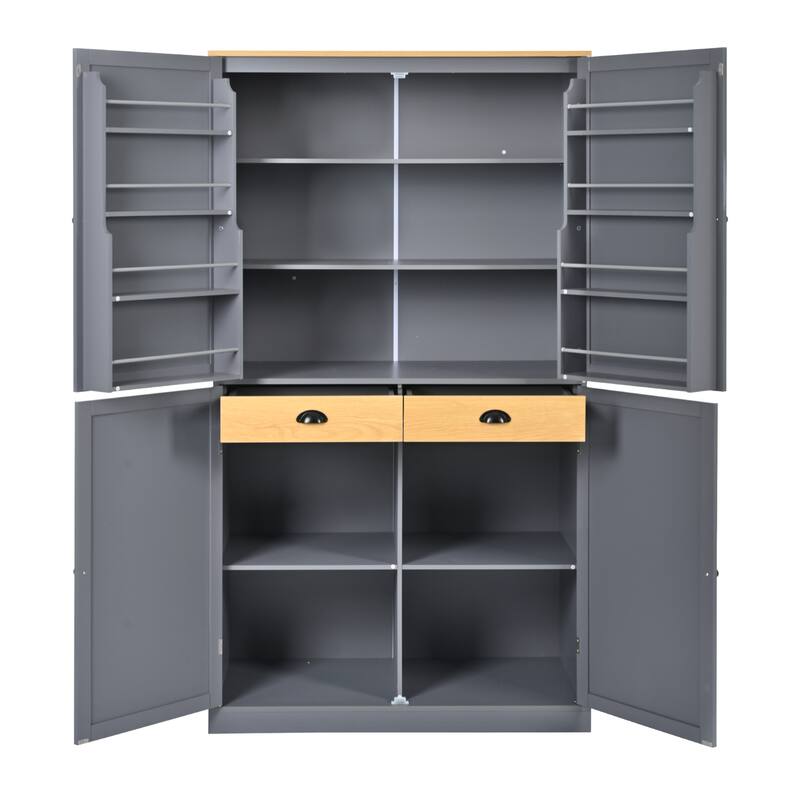 Large Cupboard Storage Cabinet with 2 Drawers