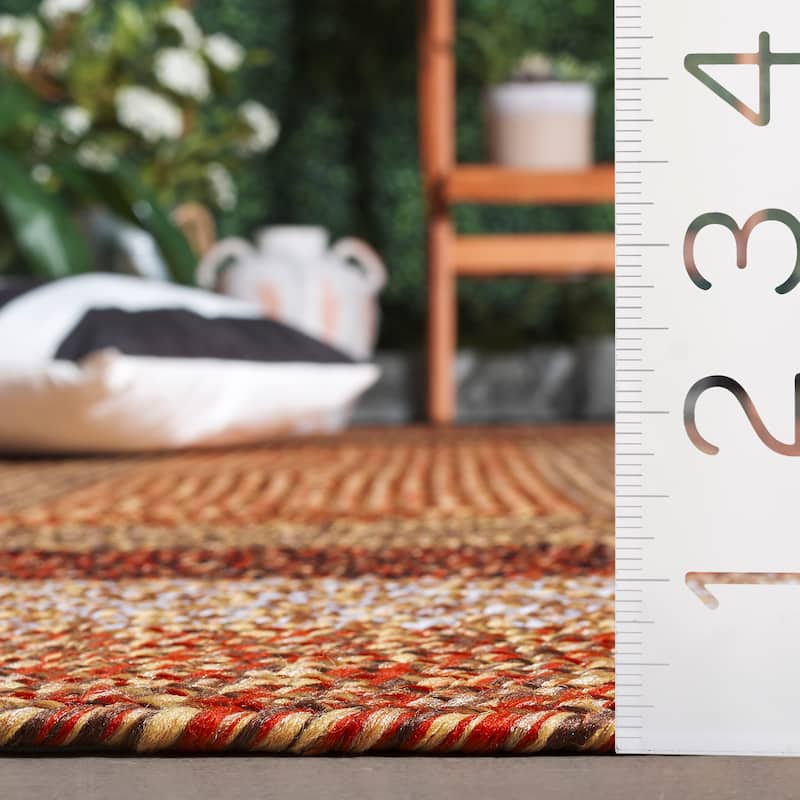 SAFAVIEH Handmade Braided Ecenur Indoor/Outdoor Machine Washable Rug