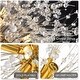 preview thumbnail 6 of 5, Modern Gold Crystal Flower Ball Chandelier Pendant Light - 23.6*23.6*23.6
