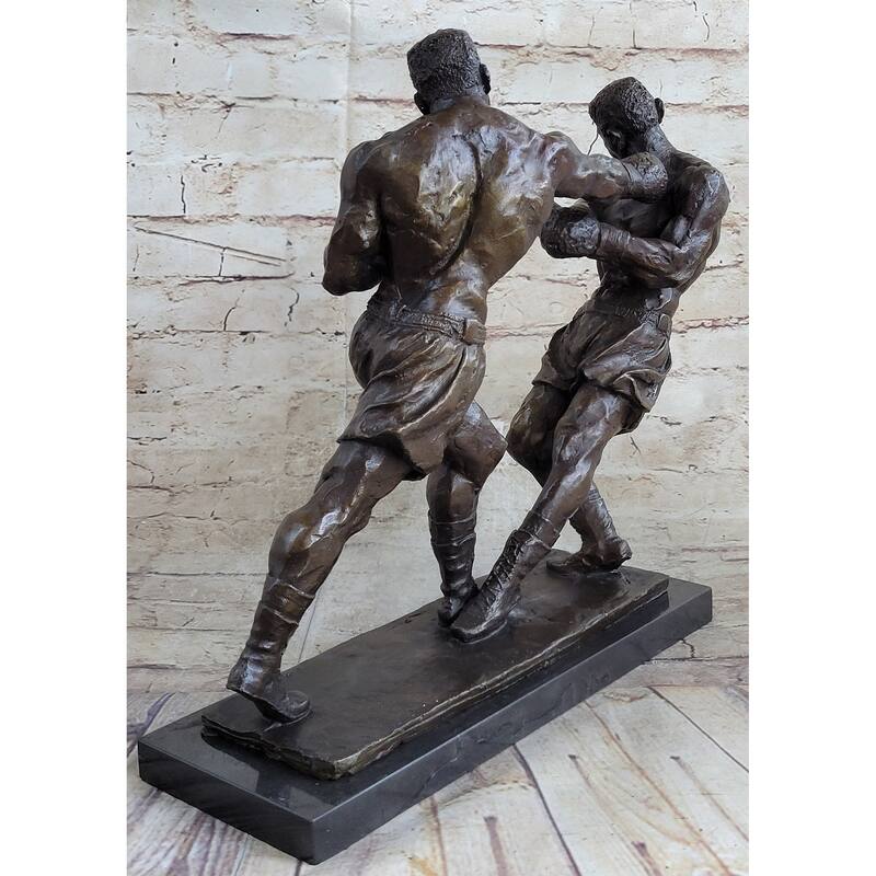 Muhammad Ali Sonny Liston Second Round Fight Boxing Boxer Bronze Sculpture