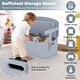 preview thumbnail 28 of 29, Costway 3-in-1 Kids Convertible Storage Bench Wood Activity Table and - See Details