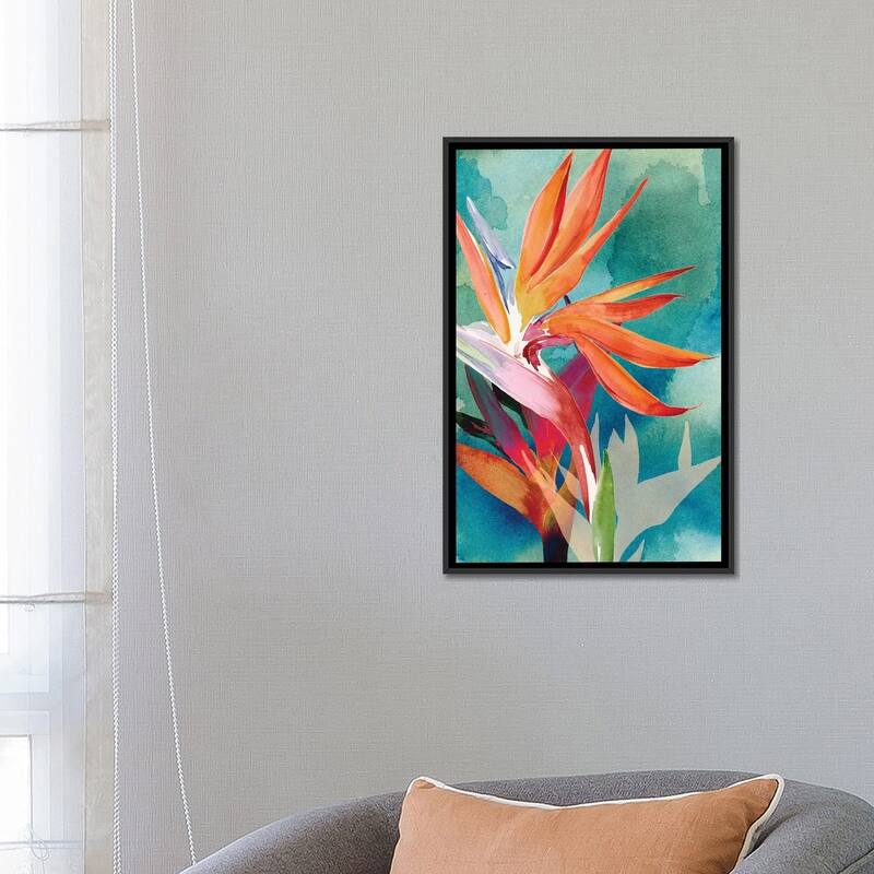 iCanvas "Vivid Birds of Paradise II" by Jennifer Paxton Parker Framed Canvas Print