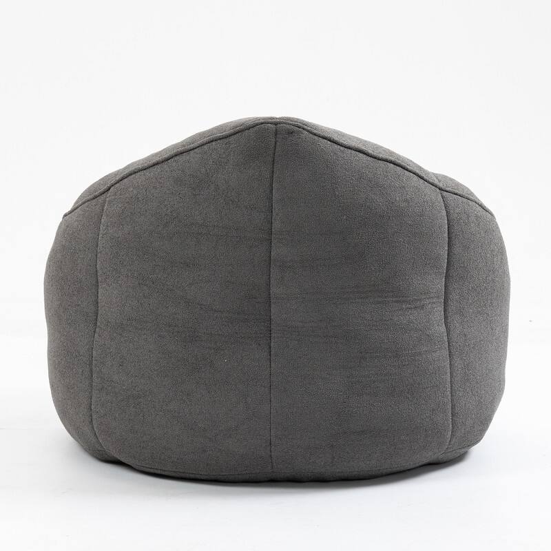Compressed Foam Bean Bag Chair with Footrest - Plush Lounger for Modern Living Spaces
