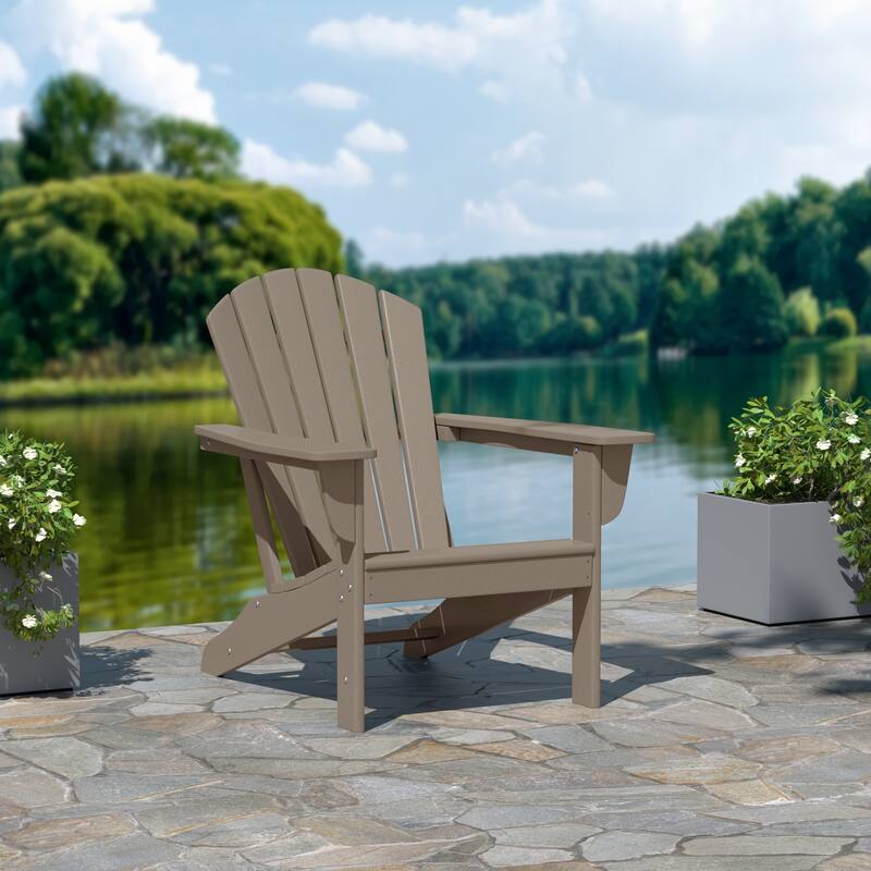 Altura Outdoor Eco-Friendly All Weather Poly Patio Adirondack Chair - Deep Seating
