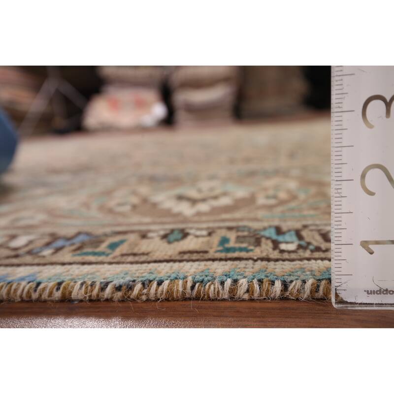 Tabriz Vintage Persian Area Rug Hand-Knotted Oriental Wool Carpet - 6'6" x 9'11"
