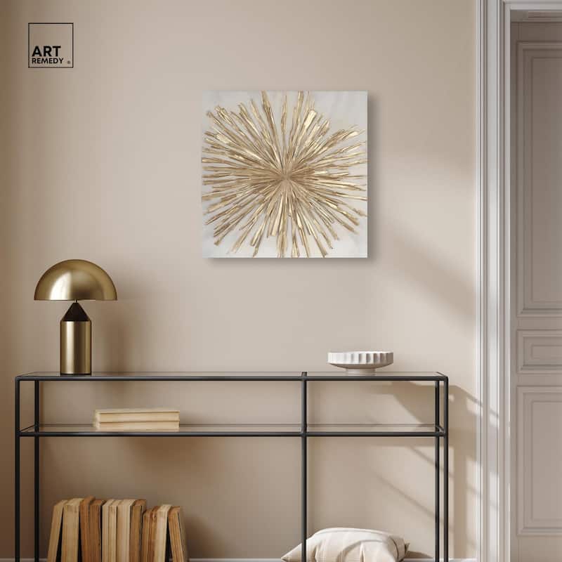 Golden Zenith Canvas by Art Remedy, Gallery Wrapped