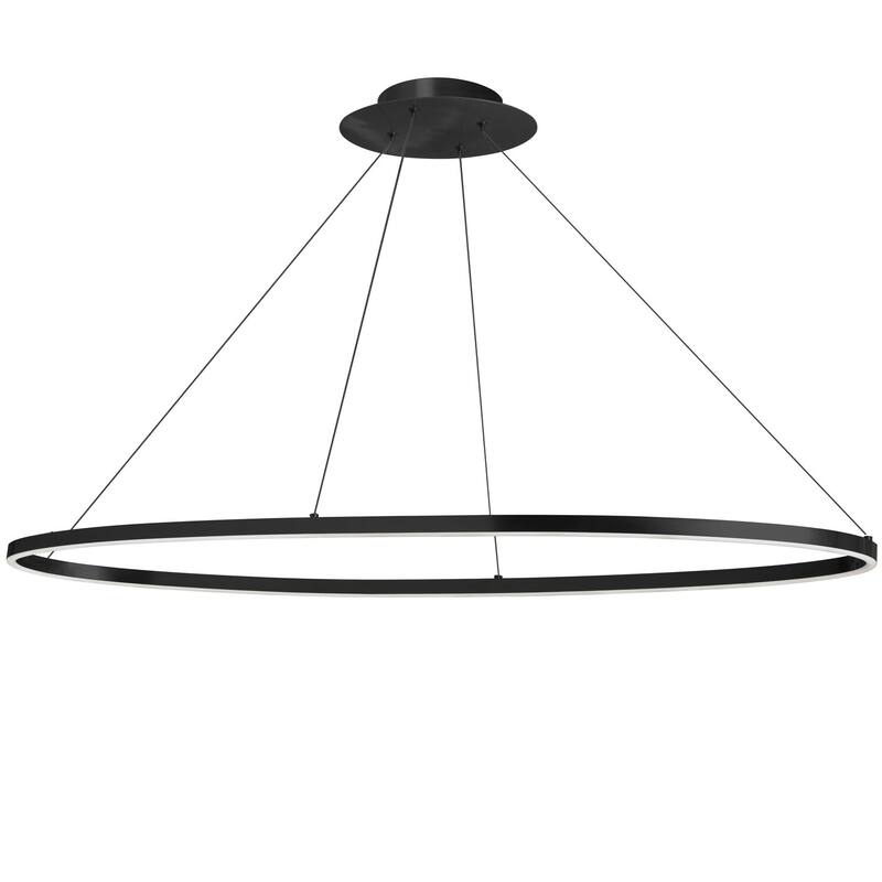 Vintage Chandelier 63W Matte Black Pendant Light - Dining Room, Kitchen, Foyer - 1.5