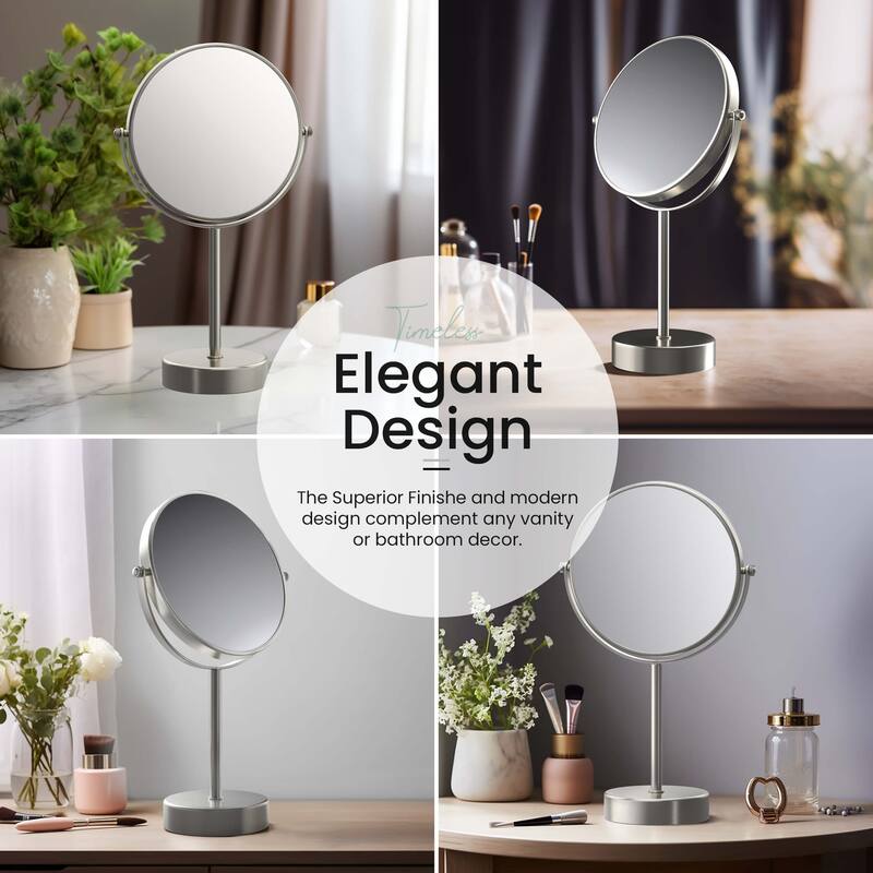 Circular Free Standing Magnifying Make Up Mirror