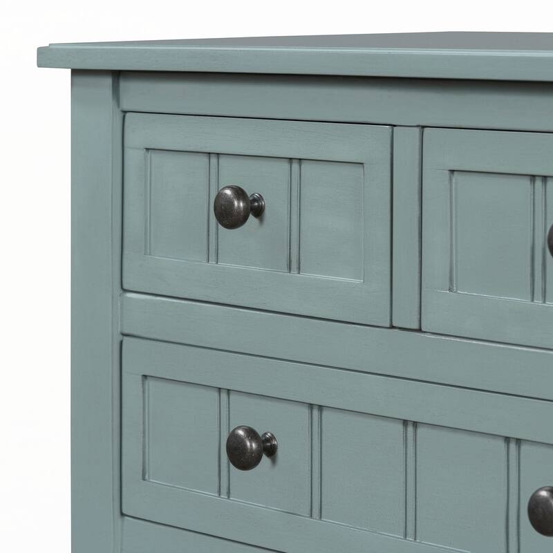 Narrow Console Table(Light Blue)