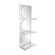preview thumbnail 3 of 6, Allan Andrews Beveled Multi Mirrored 3 Tier Wall Shelf - 39"H x 14"W x 8"D