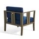 preview thumbnail 107 of 195, Outdoor Teak Solid Wood Patio Furniture Set Loveseat Armchair Table Collection