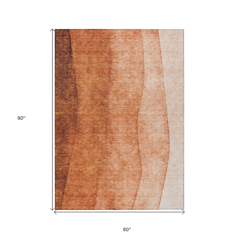HomeRoots Ombre Transitional Rectangle Outdoor Rug