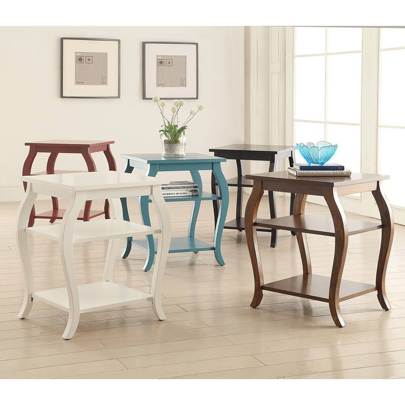 Andreas 2-shelf End Table