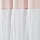 preview thumbnail 8 of 9, Lush Decor Tulle Skirt Colorblock Window Curtain Panel Pair - 84" x 40"