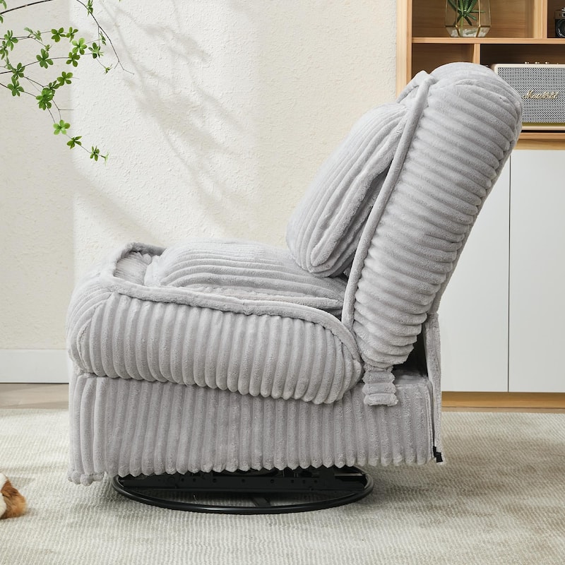 Minimalist Accent Chair with Ottoman